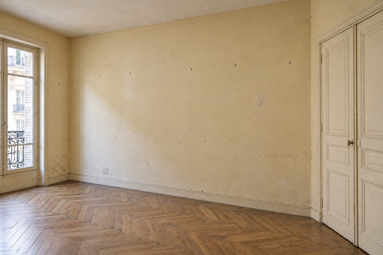 Vue avant rénovation illustrative : Peinture et finitions